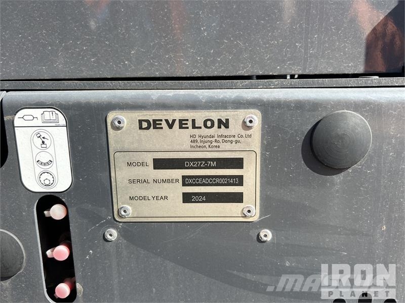 Develon DX27Z-7M Mini Excavator (Unused) Mini bagri <7t