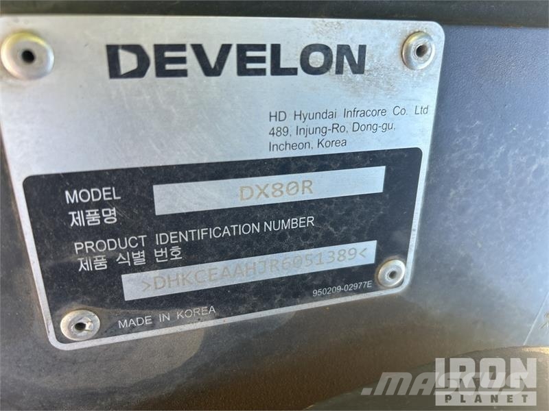Develon DX80R Tracked Excavator (Unused) Bagri goseničarji