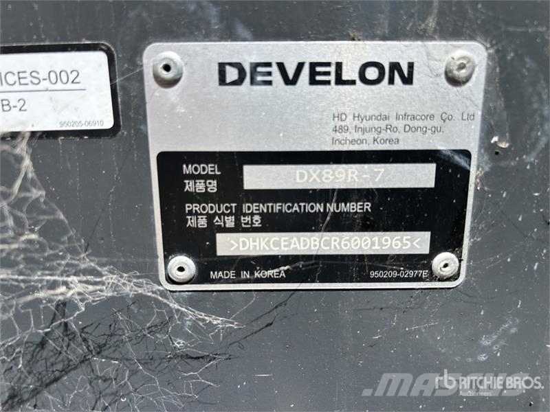 Develon DX89R-7 Lánctalpas kotrók