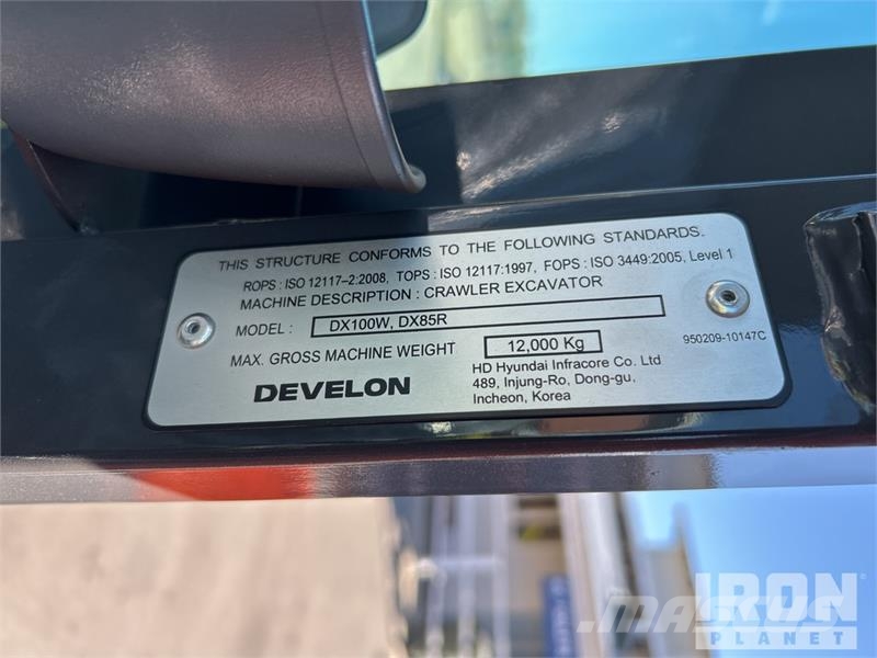 Develon DX89R-7 Bagri goseničarji
