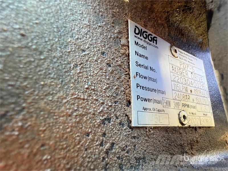 Digga PD7-5 Excavator Auger - Fits Hitachi ZX85USB-5A Drills