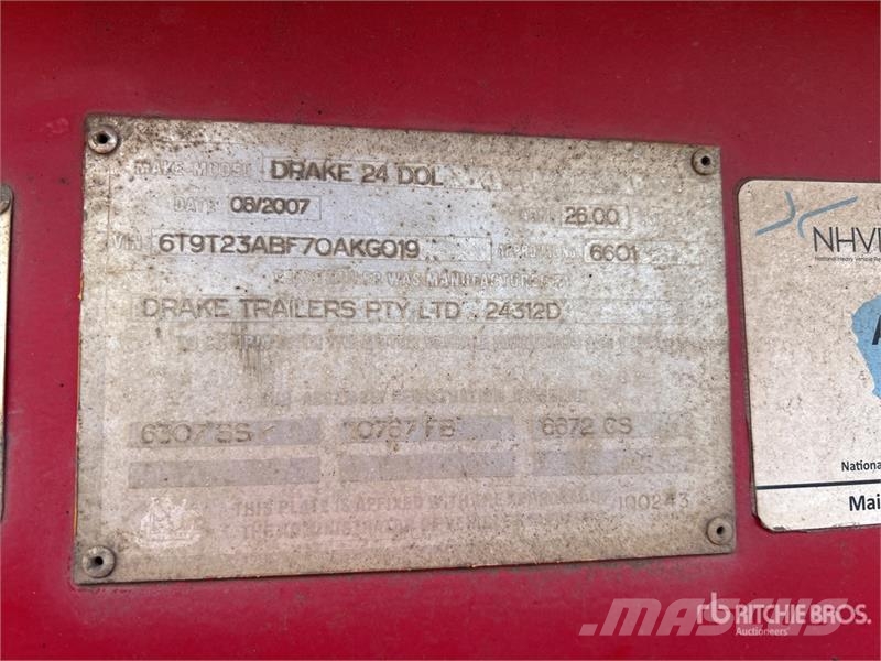 Drake 2 Rows of 4 Low Loader Dolly Dollie
