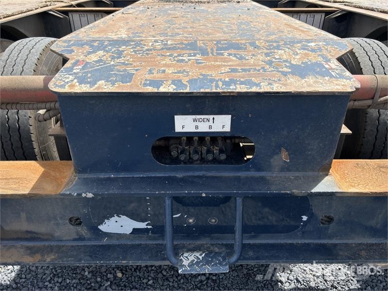 Drake 3 Rows of 4 Hydraulic Deck Widening Lowboy T Mélybölcsős
