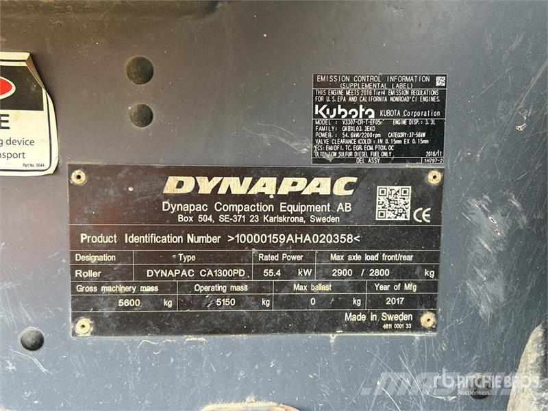 Dynapac CA1300PD Padfoot Drum Compactor Οδοστρωτήρες μονού κυλίνδρου