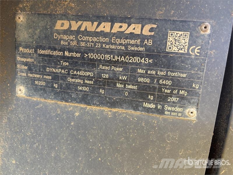 Dynapac CA4600PD Padfoot Drum Compactor Egydobos hengerek