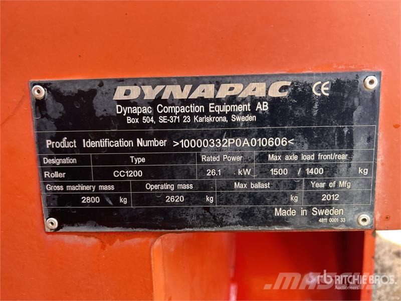 Dynapac CC1200 Double Drum Roller مداحل ثنائية الاسطوانة