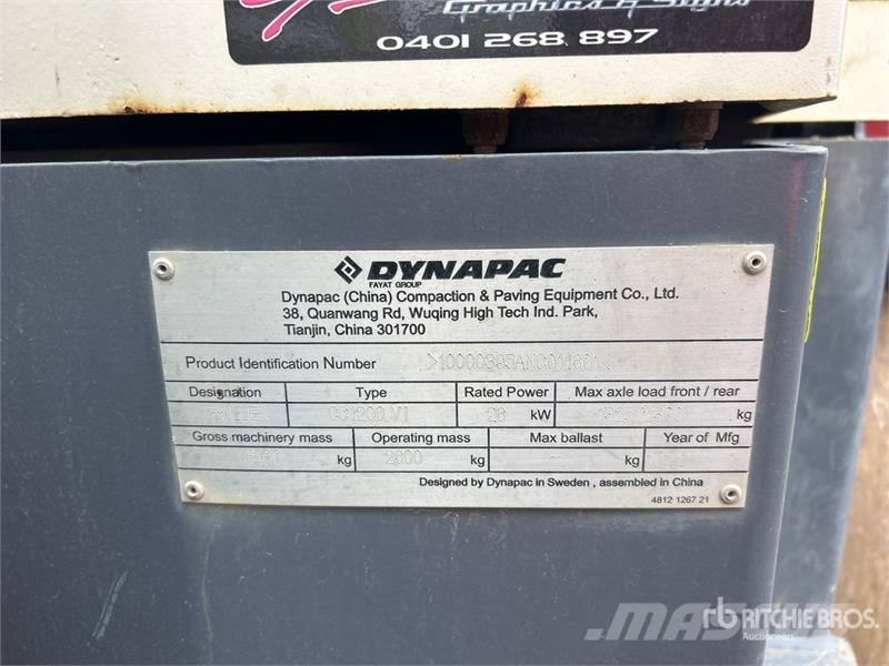 Dynapac CC1200 VI Double Drum Roller Valjci sa dvojnim bubnjem