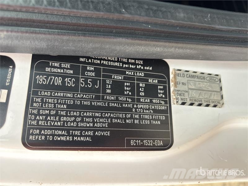 Ford Transit Cargo Van Preču pārvadāšanas furgoni