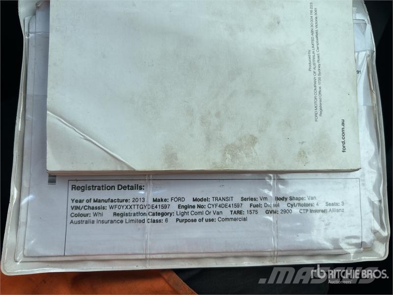 Ford Transit Cargo Van Preču pārvadāšanas furgoni