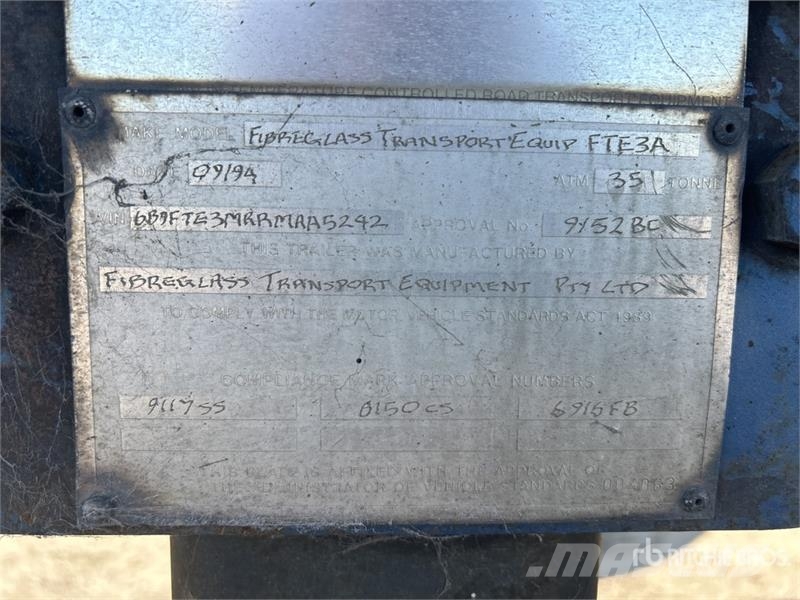 FTE 3A 13.4 m Tri/A Refrigerated Trailer نصف مقطورات بدرجة حرارة قابلة للضبط