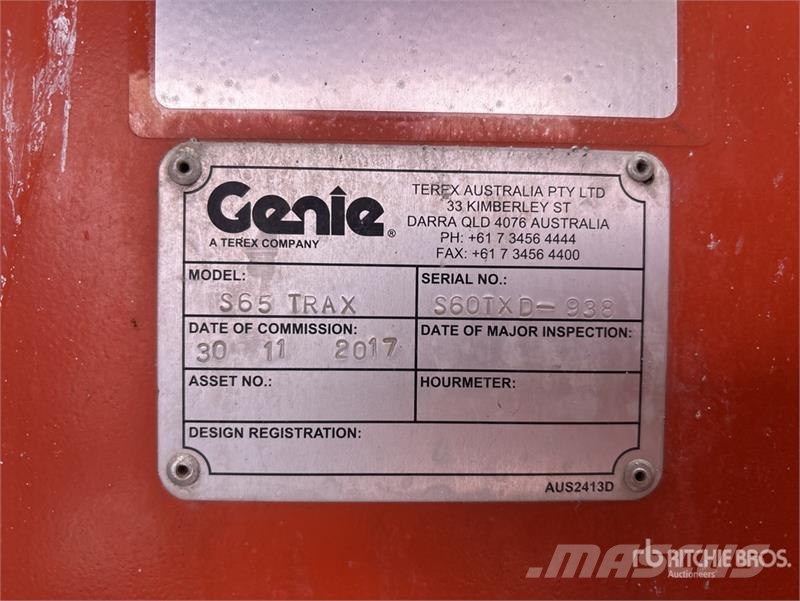 Genie S65 TRAX Articulating Boom Lift Articulated boom lifts