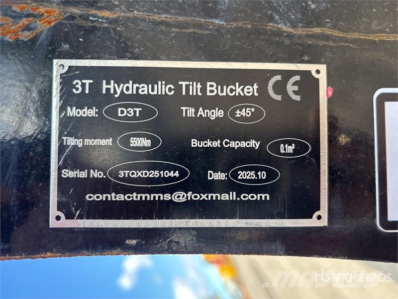 GIYI 800 mm Hydraulic Tilting Excavator Bucket Buckets