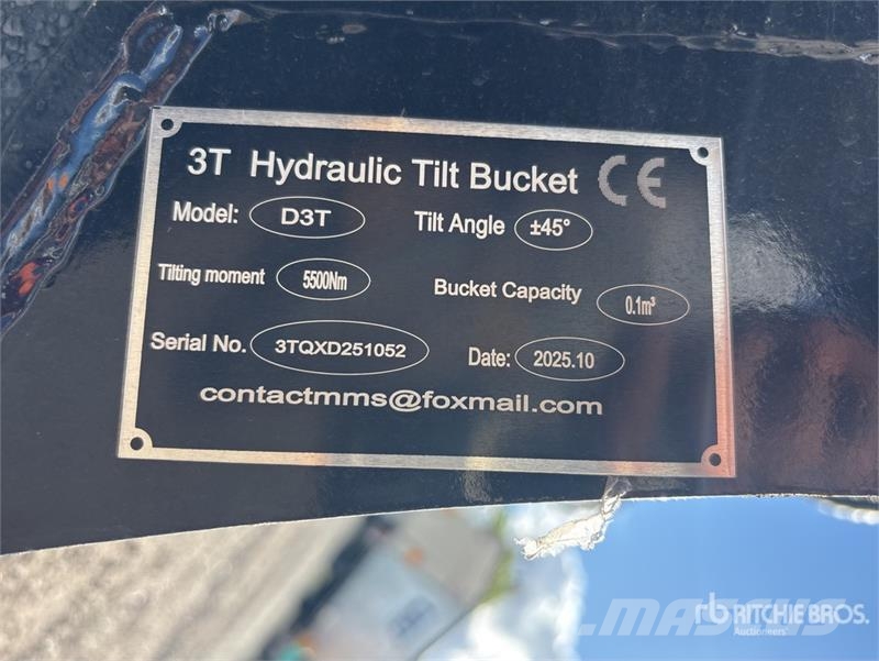 GIYI 800 mm Hydraulic Tilting Excavator Bucket Buckets