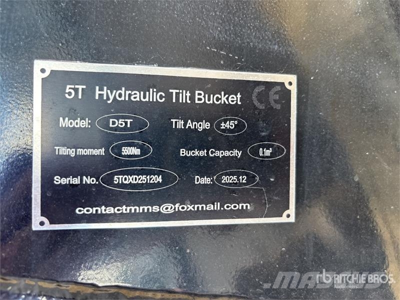 GIYI 860 mm Hydraulic Tilting Excavator Bucket Buckets