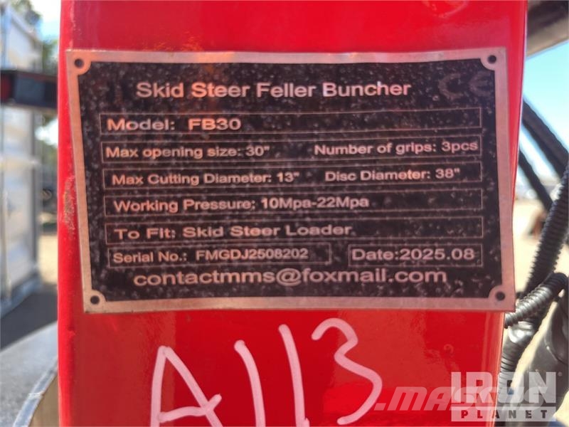 GIYI FB30 1150 mm Skid Steer Feller Buncher (Unuse Other
