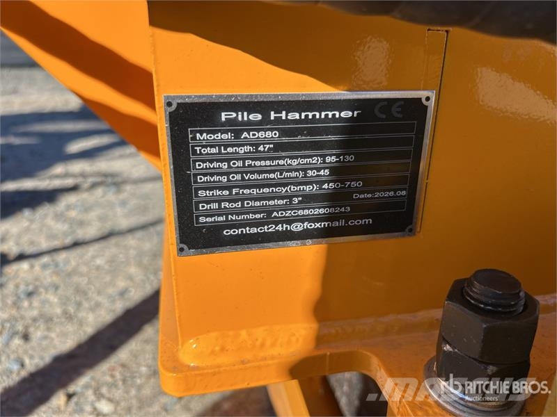 GIYI GY-AD680 Skid Steer Post Driver (Unused) Fencing equipment