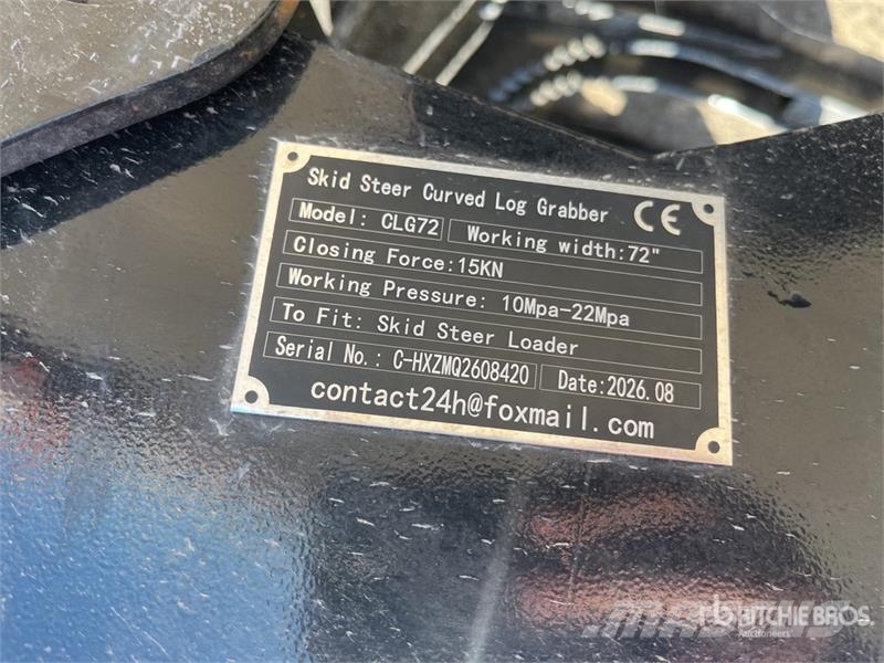 GIYI GY-CLG72 72 in Log Skid Steer Grapple (Unused Markolók