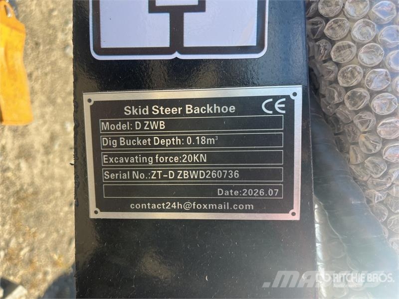 GIYI GY-D ZWB Skid Steer Backhoe (Unused) Acessórios Retroescavadoras