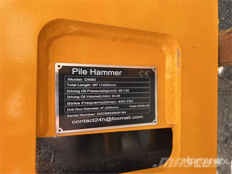 GIYI GY-D680 Skid Steer Post Driver (Unused) Attrezzature per recinzioni