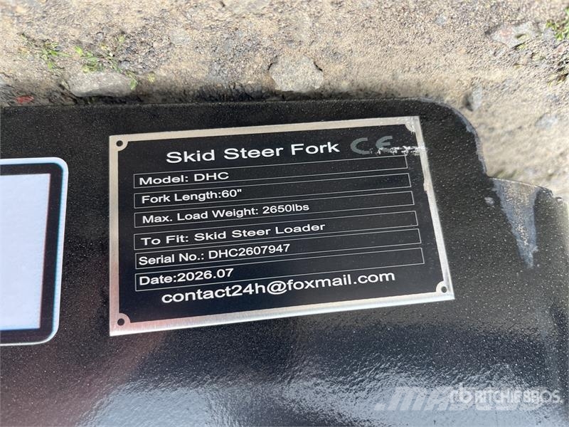 GIYI GY-DHC 59 in Skid Steer Forks (Unused) Vidlica