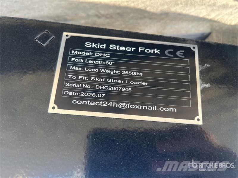GIYI GY-DHC 59 in Skid Steer Forks (Unused) Vidlica