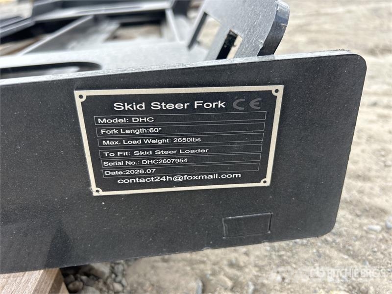 GIYI GY-DHC 59 in Skid Steer Forks (Unused) Forks