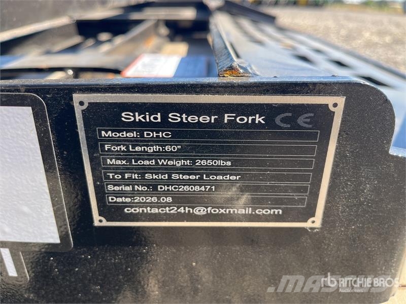  GIYI GY-DHC 59 in Skid Steer Forks (Unused) Horquillas
