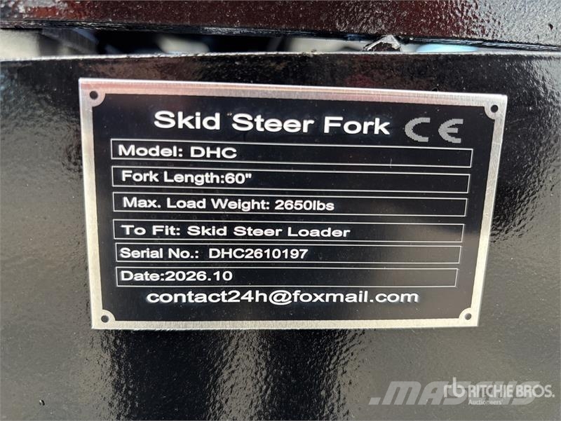 GIYI GY-DHC 59 in Skid Steer Forks (Unused) Vidlica