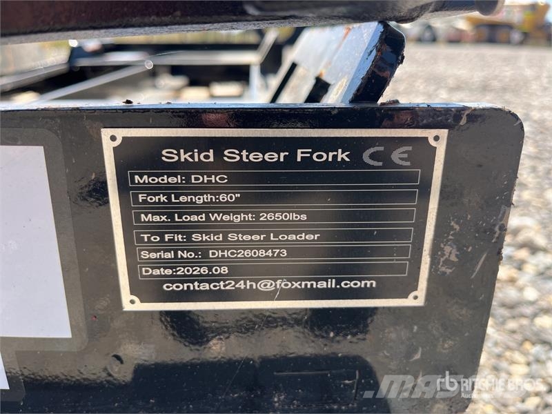  GIYI GY-DHC 59 in Skid Steer Forks (Unused) Horquillas