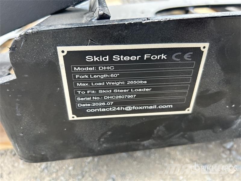 GIYI GY-DHC 59 in Skid Steer Forks (Unused) Forks