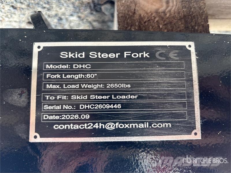 GIYI GY-DHC 59 in Skid Steer Forks (Unused) Vidlica