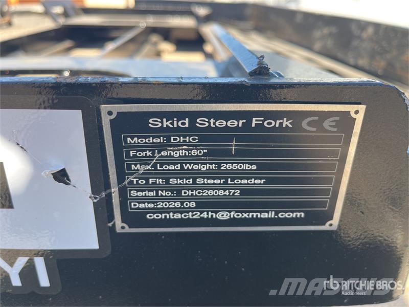  GIYI GY-DHC 59 in Skid Steer Forks (Unused) Horquillas