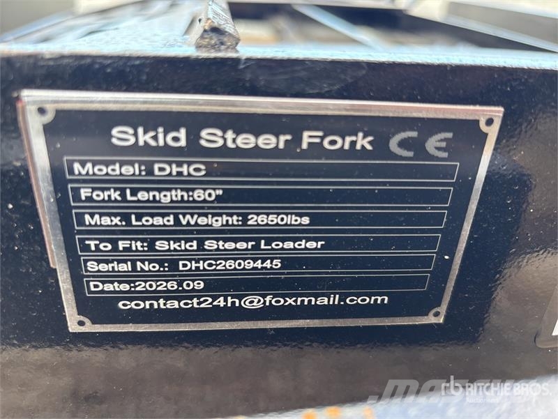GIYI GY-DHC 59 in Skid Steer Forks (Unused) Vidlica
