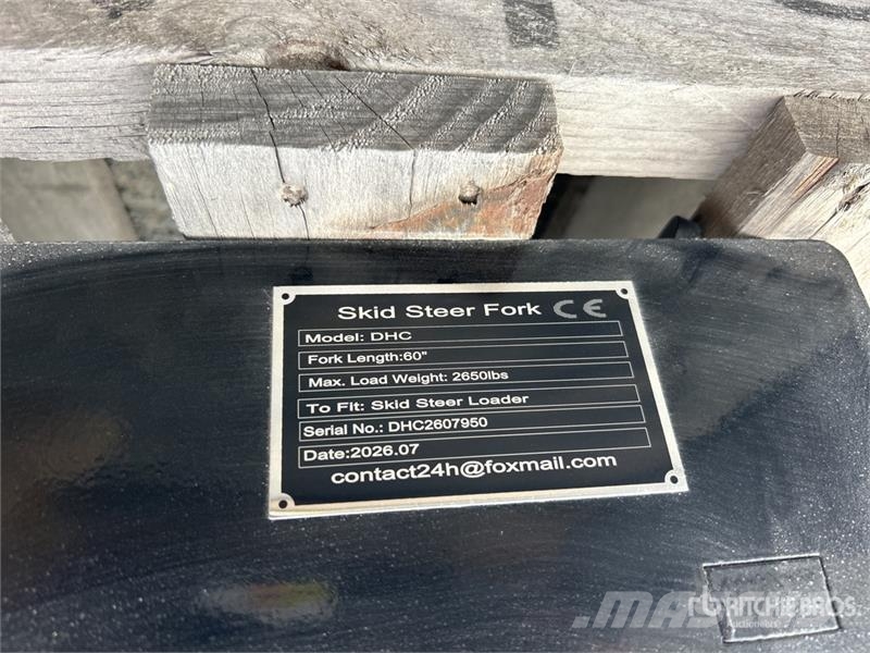 GIYI GY-DHC 59 in Skid Steer Forks (Unused) Δικράνες