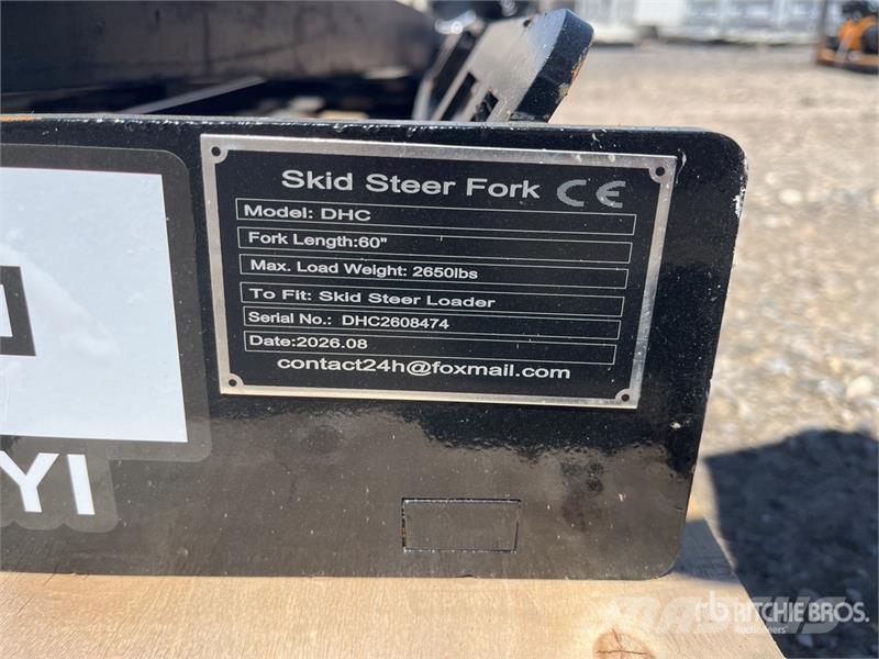  GIYI GY-DHC 59 in Skid Steer Forks (Unused) Horquillas