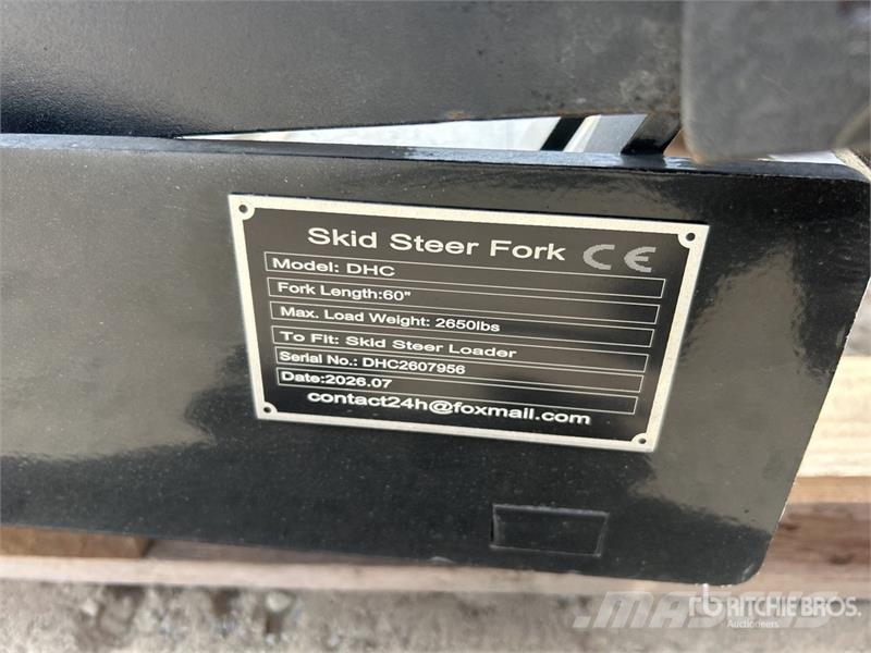 GIYI GY-DHC 59 in Skid Steer Forks (Unused) Δικράνες