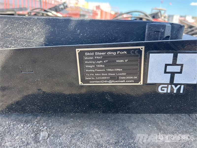 GIYI GY-FR47 29 in Mini Dingo Skid Steer Forks (Un Вили