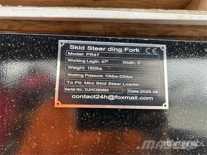 GIYI GY-FR47 47 in Mini Dingo Skid Steer Forks (Un Pallgafflar