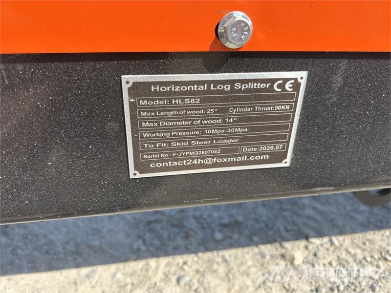 GIYI GY-HLS82 25 in Skid Steer Log Splitter (Unuse Brændekløvere og træskærere