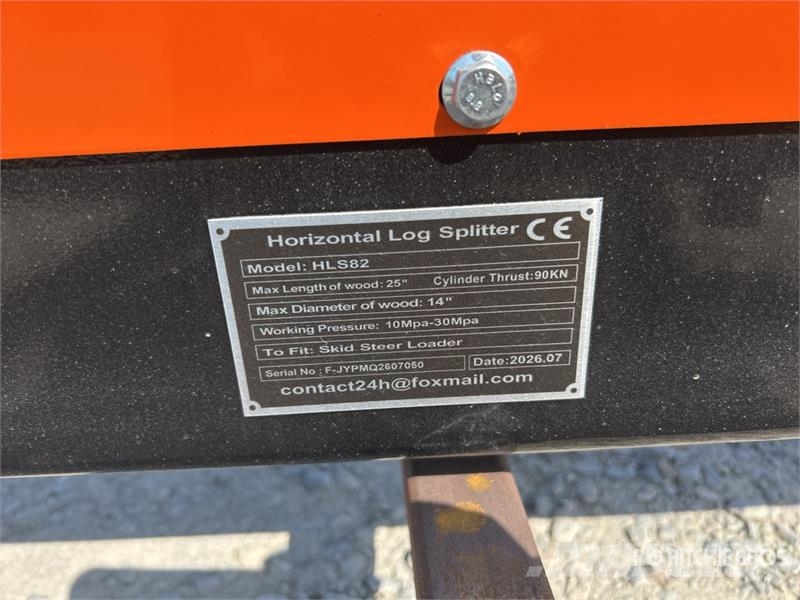  GIYI GY-HLS82 25 in Skid Steer Log Splitter (Unuse Brændekløvere og træskærere