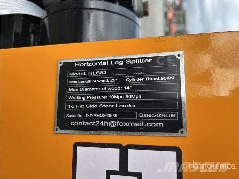 GIYI GY-HLS82 25 in Skid Steer Log Splitter (Unuse Puulõikurid ja halumasinad