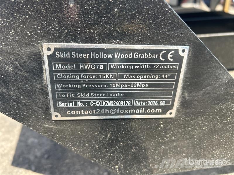  GIYI GY-HWG72 72 in Skeleton Skid Steer Grapple Bu Grapples