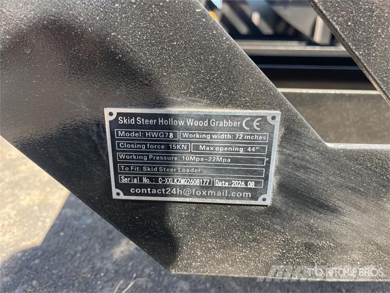  GIYI GY-HWG72 72 in Skeleton Skid Steer Grapple Bu Grapples