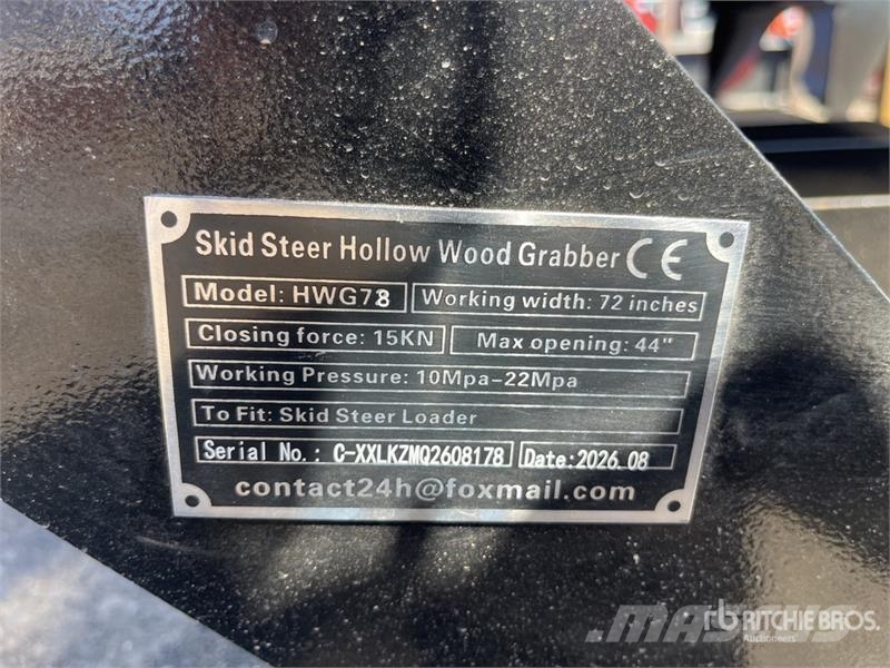  GIYI GY-HWG72 72 in Skeleton Skid Steer Grapple Bu Grapples