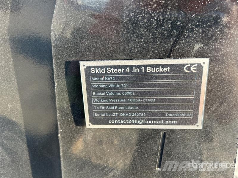 GIYI GY-KH72 72 in Multi-Purpose Skid Steer Bucket Kauhat