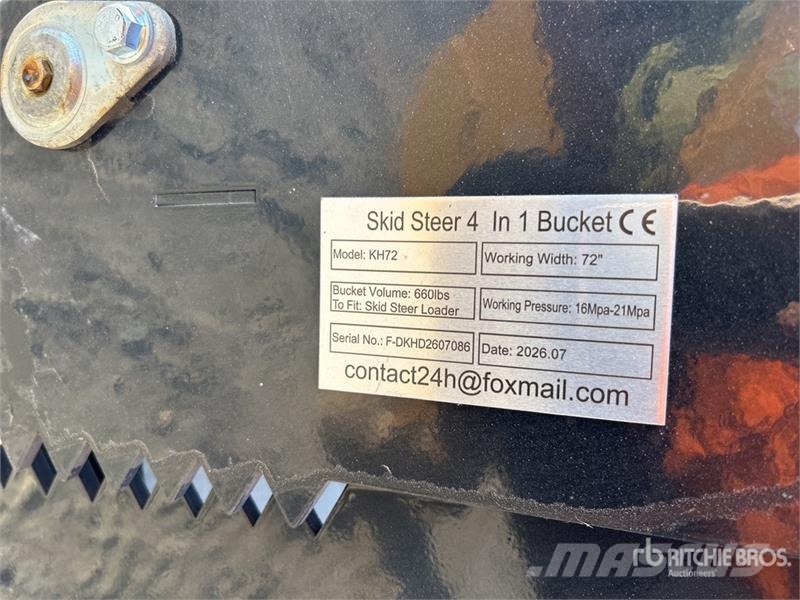  GIYI GY-KH72F 72 in Multi-Purpose Skid Steer Bucke Кофи