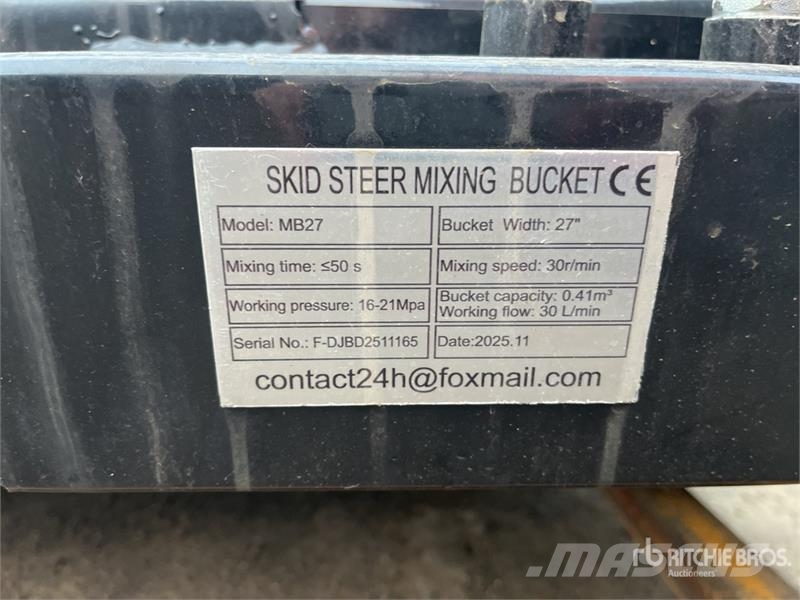  GIYI GY-M48 48 in Skid Steer Concrete Mixer (Unuse خلاطات خرسانة/ملاط