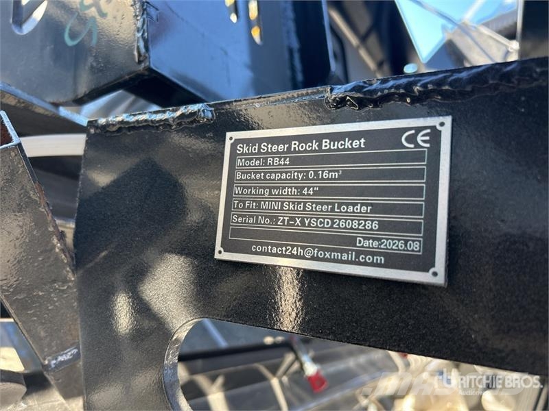 GIYI GY-RB44 Rock Mini Skid Steer Bucket (Unused) Kauhat