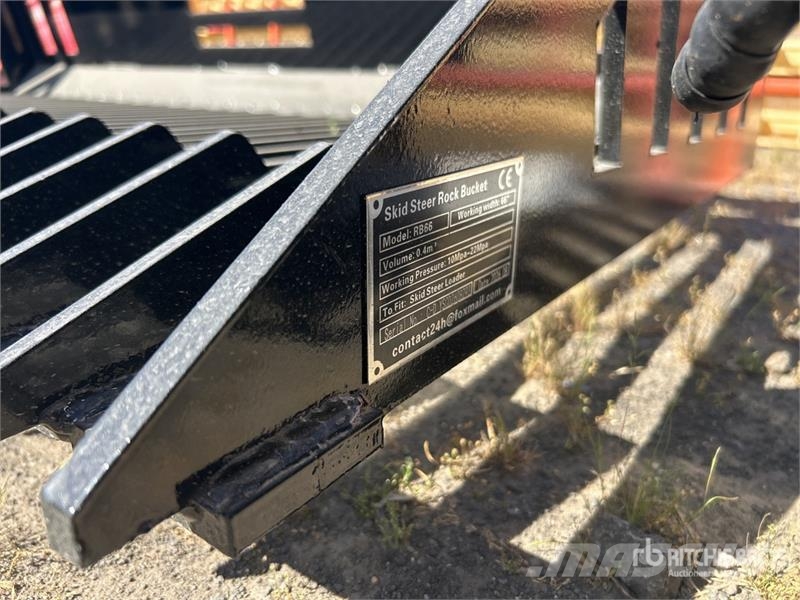 GIYI GY-RB66N 66 in Rock Skid Steer Bucket (Unused Buckets