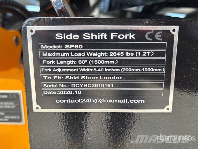 GIYI GY-SF60 60 in Skid Steer Forks (Unused) Vidlica